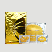 Load image into Gallery viewer, HADAKA 24KT GOLD MASK TRIO WITH FACE, LIPS AND EYE MASKS