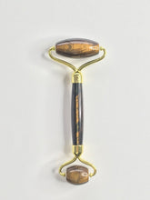 Load image into Gallery viewer, HADAKA TIGER'S EYE FACIAL ROLLER - DOUBLE SIDED