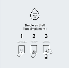 Load image into Gallery viewer, The Unscented Company Hand soap - 4L refill box instructions