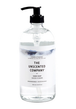 Load image into Gallery viewer, The Unscented Company Hand soap - 500mL glass, front