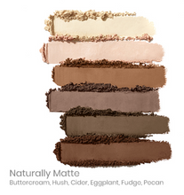 Load image into Gallery viewer, PurePressed Eye Shadow palette - naturally matte swatch