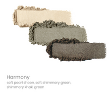 Load image into Gallery viewer, PurePressed Eye Shadow Trio - harmony swatch