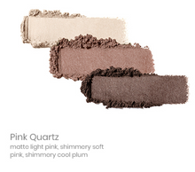 Load image into Gallery viewer, PurePressed Eye Shadow Trio - pink quartz swatch