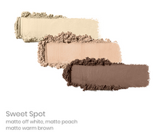 Load image into Gallery viewer, PurePressed Eye Shadow Trio - sweet spot swatch