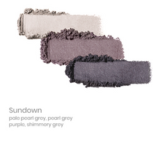 Load image into Gallery viewer, PurePressed Eye Shadow Trio - sundown swatch