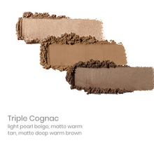 Load image into Gallery viewer, PurePressed Eye Shadow Trio - triple cognac swatch