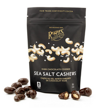 Load image into Gallery viewer, roger's chocolates dark chocolate covered sea salt cashews