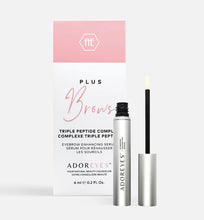 Load image into Gallery viewer, Adoreyes plus brow growth serum product standing beside the container box
