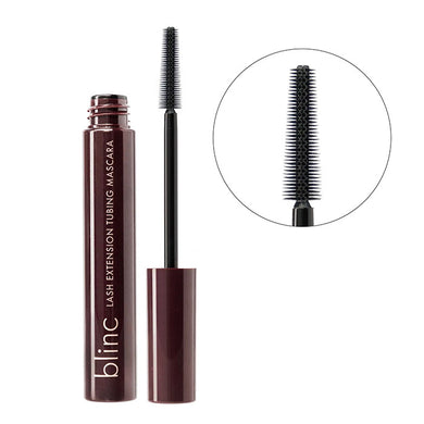 tube of lash extension tubing mascara with brush