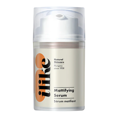 Ilike Mattifying Serum in pump container, lightweight oil-control formula that refines pores and balances shine for a matte, smooth complexion