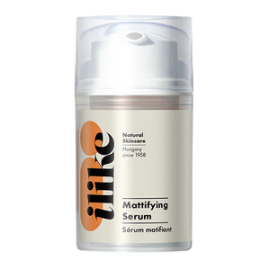 Ilike Mattifying Serum in pump container, lightweight oil-control formula that refines pores and balances shine for a matte, smooth complexion