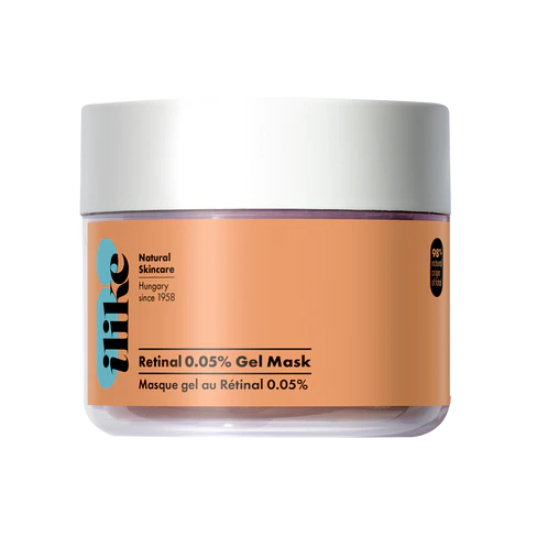 “Ilike Organic Skin Care Retinol Mask – nourishing anti-aging facial mask with natural botanical retinol alternative, smooth creamy texture in glass jar.”