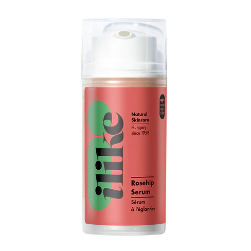 Ilike Rosehip Serum in pump container, rosehip oil–based serum rich in vitamins and fatty acids to nourish, repair, and enhance radiance