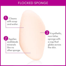 Load image into Gallery viewer, JANE IREDALE FLOCKED SPONGE BENEFITS
