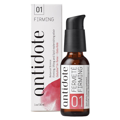Antidote 01 Firming Facial Oil.  Organic Facial oils for all skin types including mature.  Gatuline In-Tense is the key ingredient containg Gotu-Kola know for its skin firming effect. 