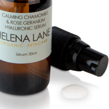 Load image into Gallery viewer, HELENA LANE CALMING CHAMOMILE AND ROSE GERANIUM HYALURONIC SERUM 30ML
