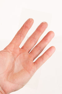 hand with Hadaka Nuvo Skin patches