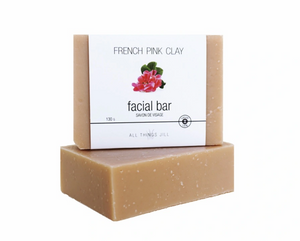 All Things Jill Bar Soap - French Pink Clay Facial Bar