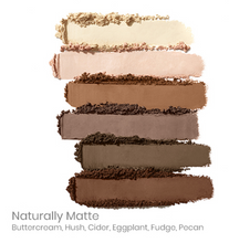 Load image into Gallery viewer, PurePressed Eye Shadow palette - naturally matte swatch
