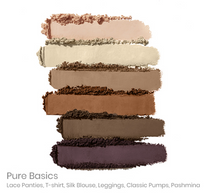 Load image into Gallery viewer, PurePressed Eye Shadow palette - pure basics swatch
