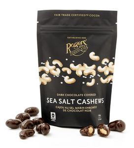 roger's chocolates dark chocolate covered sea salt cashews