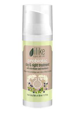 ilike Probiotic Day & Night Treatment with Elderflower and Blackberry 50ml bottle